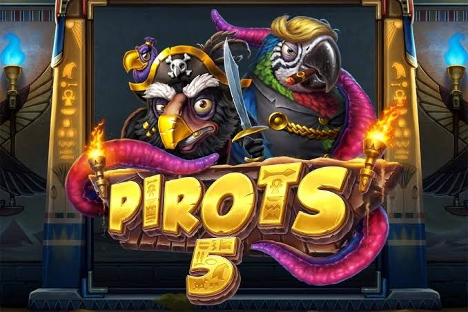 Tessere colorate di Pirots 5 The Rift of Eternity con i quattro uccelli cronali rosso, viola, verde e blu su un campo di gioco frammentato tra galassie e portali